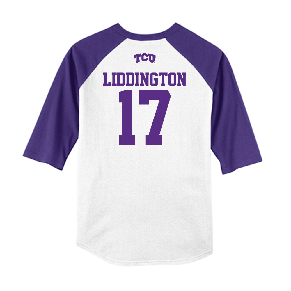 TCU - NCAA Baseball : Rob Liddington - USA Raglan Raglan Shirt-1
