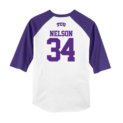 TCU - NCAA Baseball : Cade Nelson - USA Raglan Raglan Shirt-1