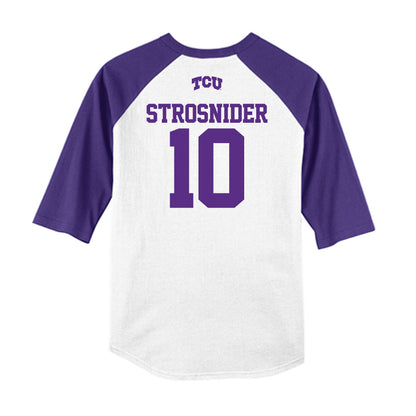 TCU - NCAA Baseball : Sawyer Strosnider - USA Raglan Raglan Shirt-1