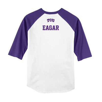 TCU - NCAA Baseball : Caleb Eagar - USA Raglan Raglan Shirt-1
