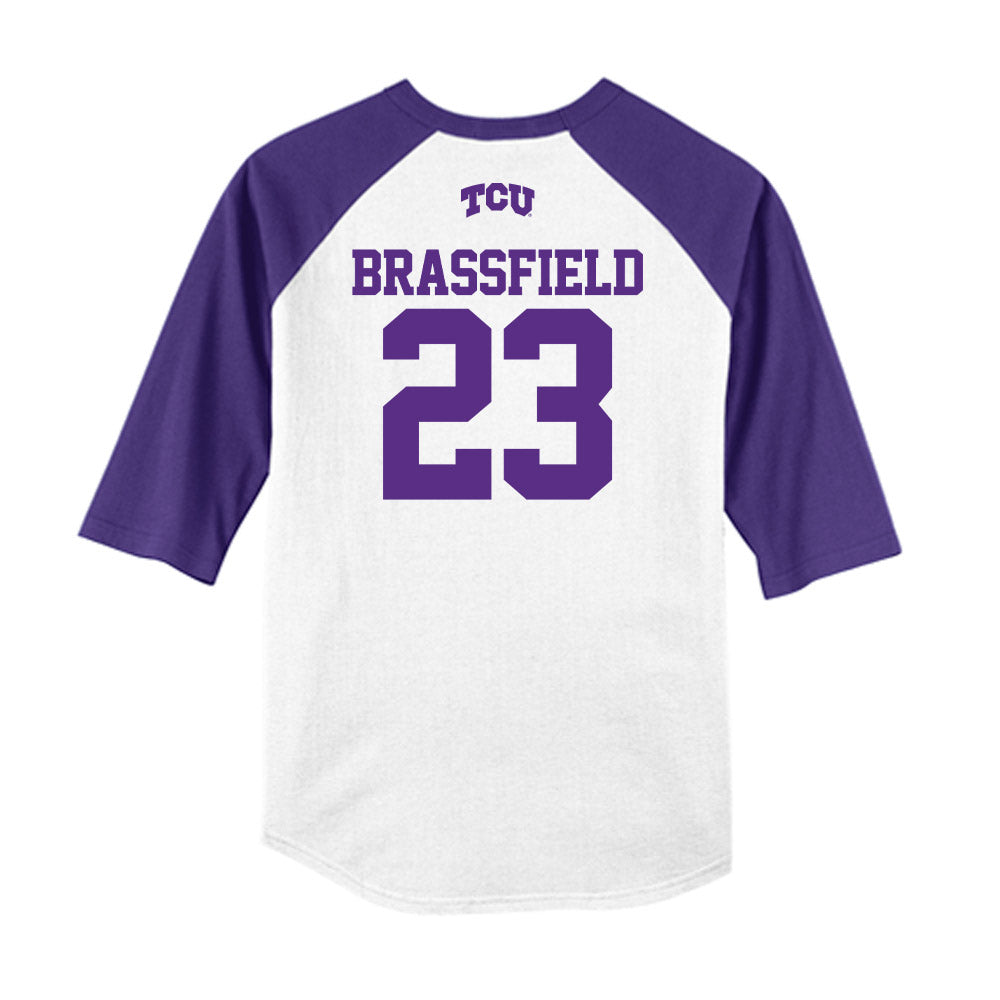 TCU - NCAA Baseball : Mason Brassfield - USA Raglan Raglan Shirt-1