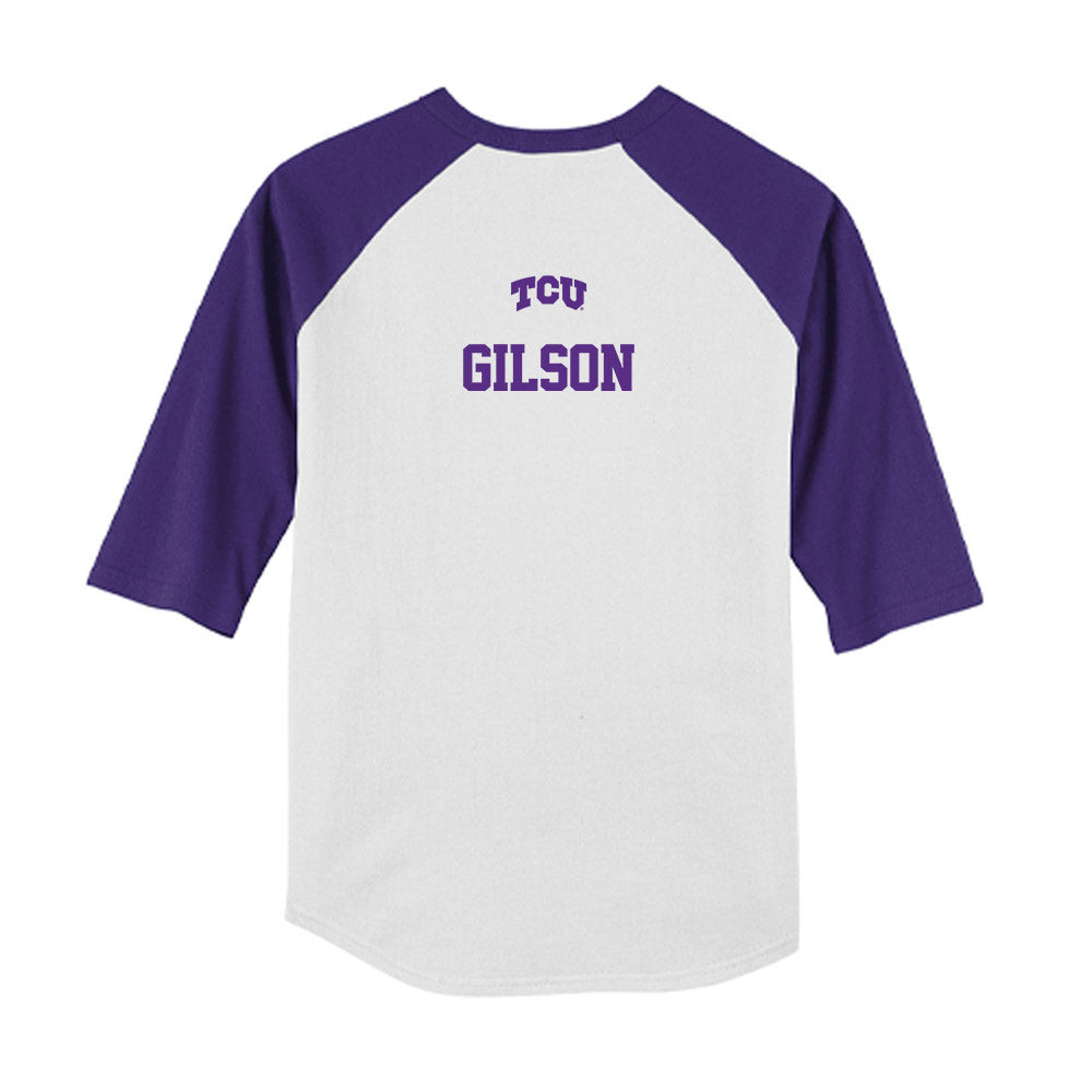 TCU - NCAA Baseball : George Gilson - USA Raglan Youth Raglan T-Shirt-1