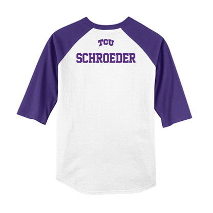 TCU - NCAA Baseball : Ben Schroeder - USA Raglan Raglan Shirt-1