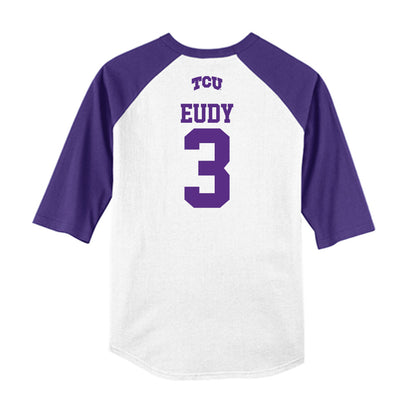 TCU - NCAA Baseball : Kade Eudy - USA Raglan Raglan Shirt-1