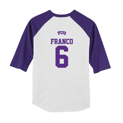 TCU - NCAA Baseball : Noah Franco - USA Raglan Youth Raglan T-Shirt-1