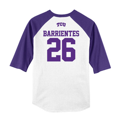 TCU - NCAA Baseball : Aiden Barrientes - USA Raglan Raglan Shirt-1