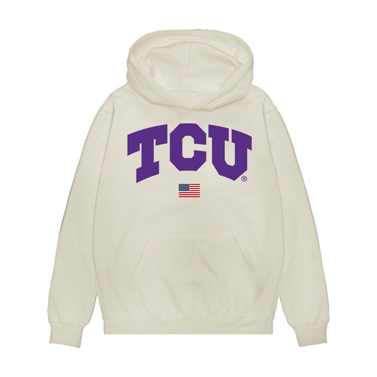 TCU - NCAA Baseball : Noah Franco - USA Raglan Premium Hooded Sweatshirt-0