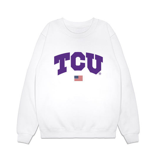 TCU - NCAA Baseball : Noah Franco - USA Raglan Premium Crewneck Sweatshirt-0