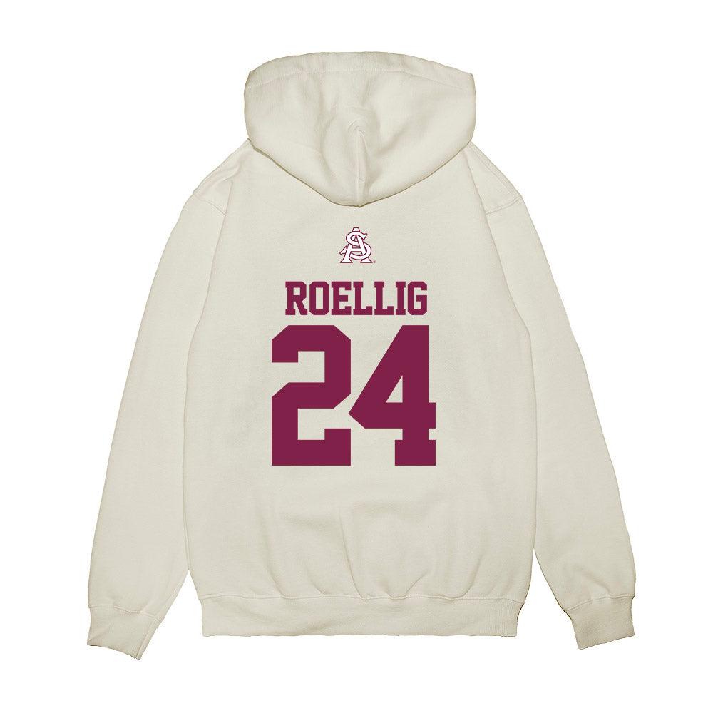 Arizona State - NCAA Baseball : Austen Roellig - USA Raglan Premium Hooded Sweatshirt-1