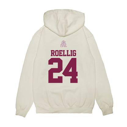 Arizona State - NCAA Baseball : Austen Roellig - USA Raglan Premium Hooded Sweatshirt-1