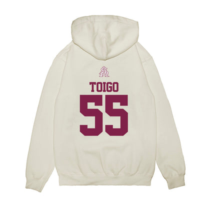 Arizona State - NCAA Baseball : Dean Toigo - USA Raglan Premium Hooded Sweatshirt-1