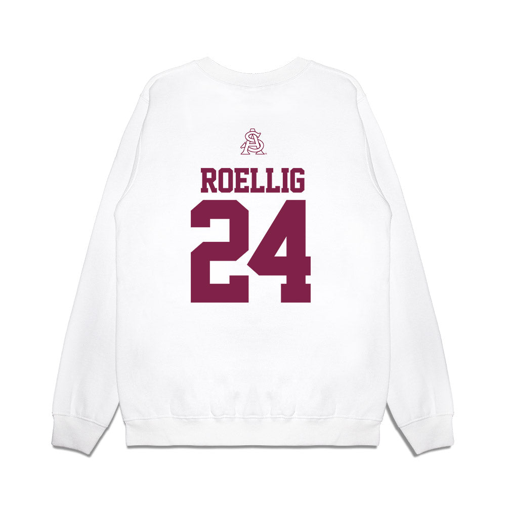 Arizona State - NCAA Baseball : Austen Roellig - USA Raglan Premium Crewneck Sweatshirt-1
