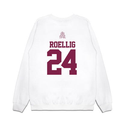 Arizona State - NCAA Baseball : Austen Roellig - USA Raglan Premium Crewneck Sweatshirt-1