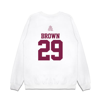 Arizona State - NCAA Baseball : Tommy Brown - USA Raglan Premium Crewneck Sweatshirt-1