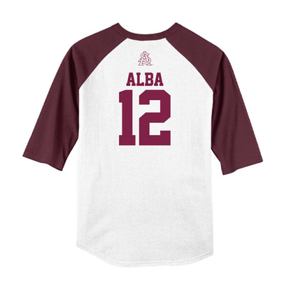 Arizona State - NCAA Baseball : Jaden Alba - USA Raglan Raglan Shirt-1