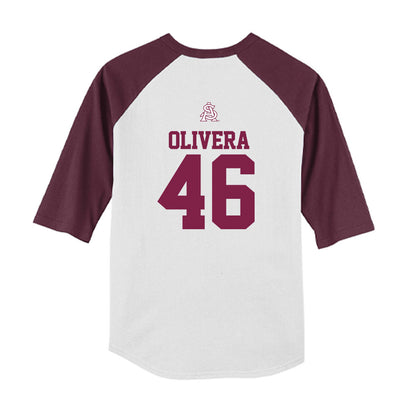 Arizona State - NCAA Baseball : Brandon Olivera - USA Raglan Youth Raglan T-Shirt-1