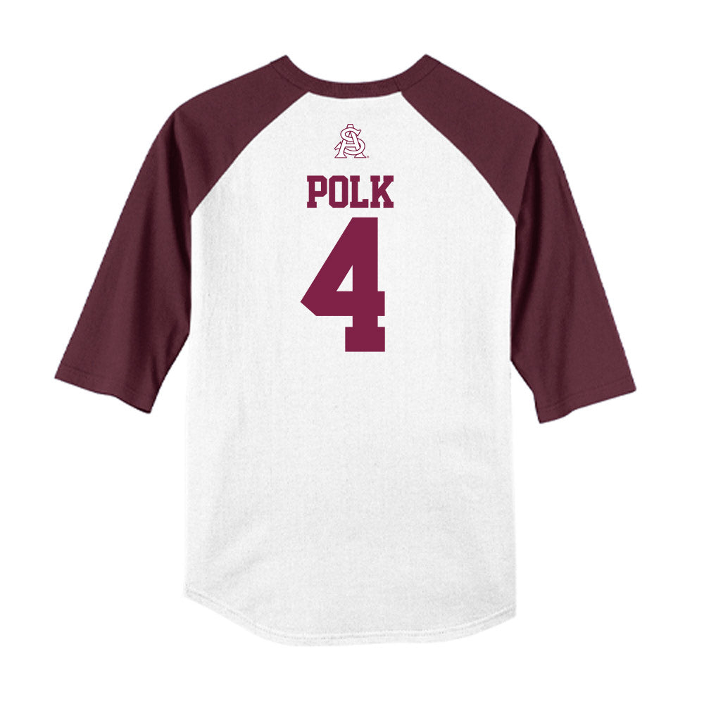 Arizona State - NCAA Baseball : Matthew Polk - USA Raglan Raglan Shirt-1