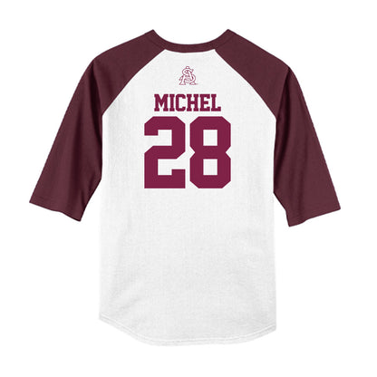 Arizona State - NCAA Baseball : Garrett Michel - USA Raglan Raglan Shirt-1