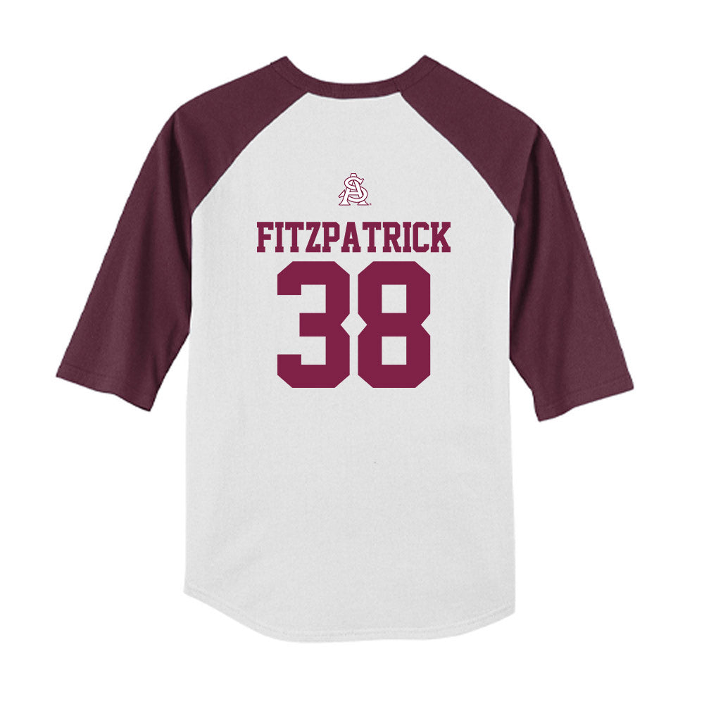 Arizona State - NCAA Baseball : Sean Fitzpatrick - USA Raglan Youth Raglan T-Shirt-1