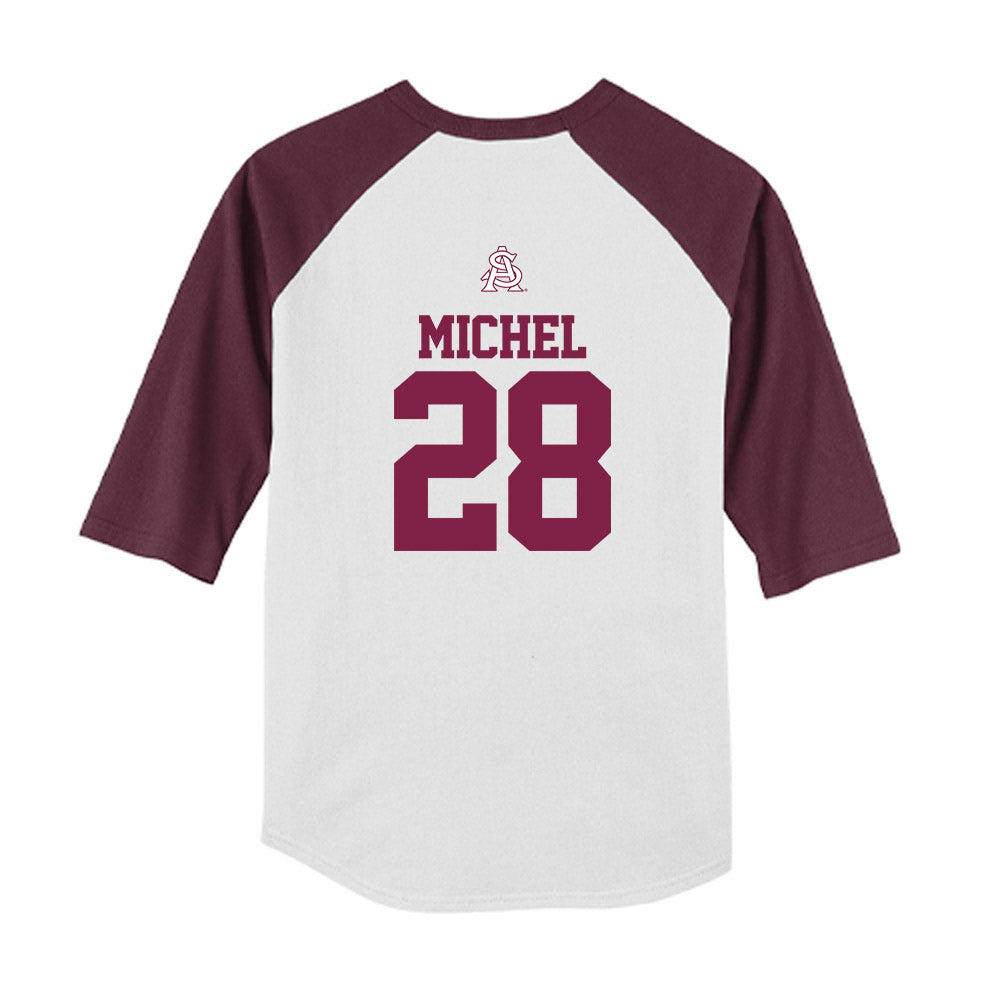 Arizona State - NCAA Baseball : Garrett Michel - USA Raglan Youth Raglan T-Shirt-1