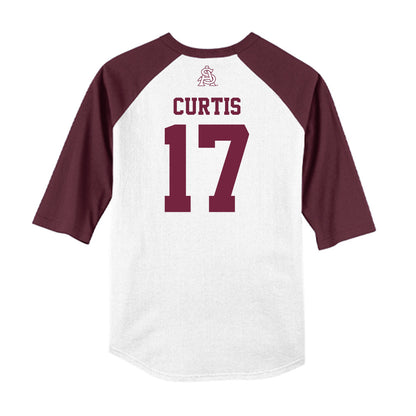 Arizona State - NCAA Baseball : Eli Curtis - USA Raglan Raglan Shirt-1