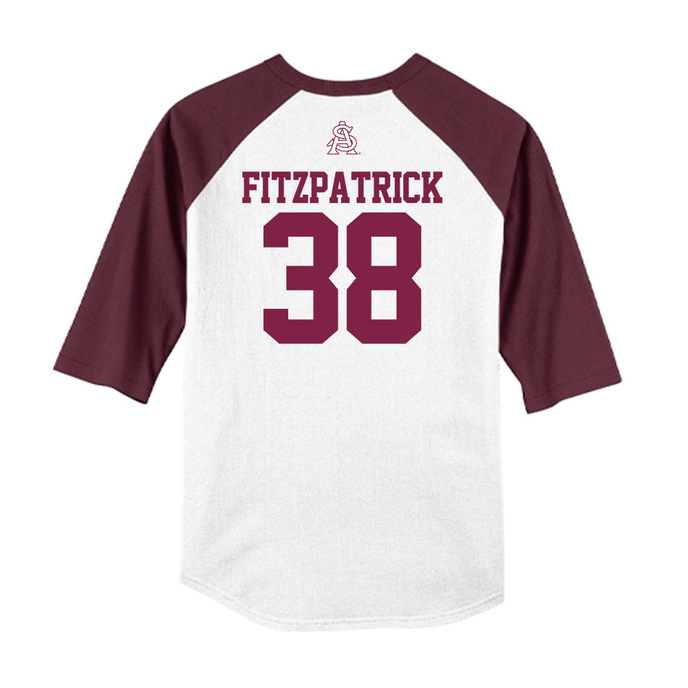 Arizona State - NCAA Baseball : Sean Fitzpatrick - USA Raglan Raglan Shirt-1