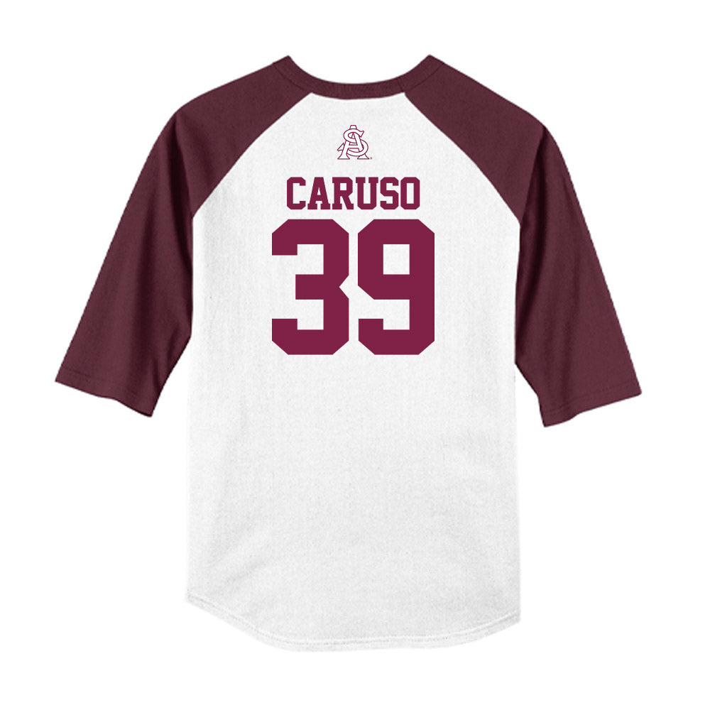 Arizona State - NCAA Baseball : Ryan Caruso - USA Raglan Raglan Shirt-1