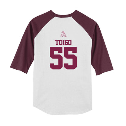 Arizona State - NCAA Baseball : Dean Toigo - USA Raglan Youth Raglan T-Shirt-1
