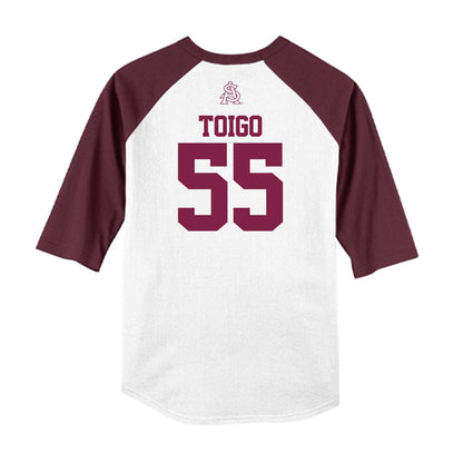 Arizona State - NCAA Baseball : Dean Toigo - USA Raglan Raglan Shirt-1