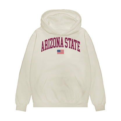 Arizona State - NCAA Baseball : Sean Fitzpatrick - USA Raglan Premium Hooded Sweatshirt-0