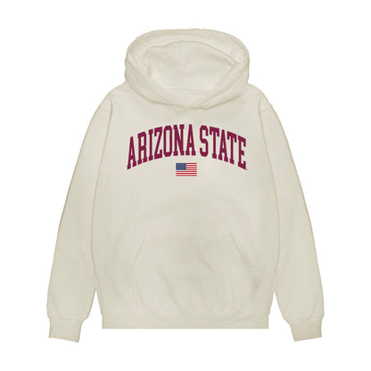 Arizona State - NCAA Baseball : Derek Schaefer - USA Raglan Premium Hooded Sweatshirt-0