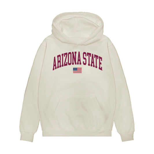Arizona State - NCAA Baseball : Derek Schaefer - USA Raglan Premium Hooded Sweatshirt-0