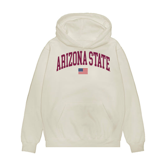 Arizona State - NCAA Baseball : Cole Carlon - USA Raglan Premium Hooded Sweatshirt-0