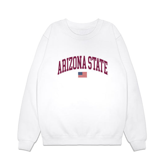 Arizona State - NCAA Baseball : Matthew Polk - USA Raglan Premium Crewneck Sweatshirt-0