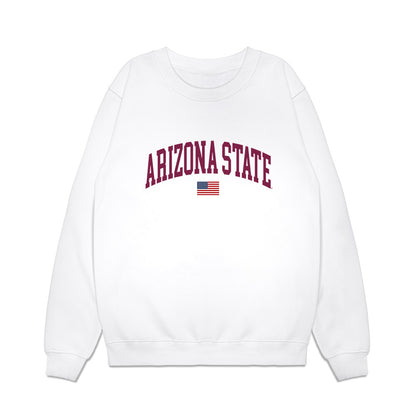 Arizona State - NCAA Baseball : Beckett Zavorek - USA Raglan Premium Crewneck Sweatshirt-0