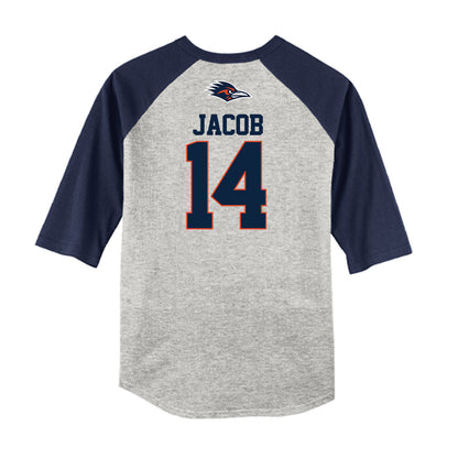 UTSA - NCAA Baseball : Mason Jacob - USA Raglan Raglan Shirt-1