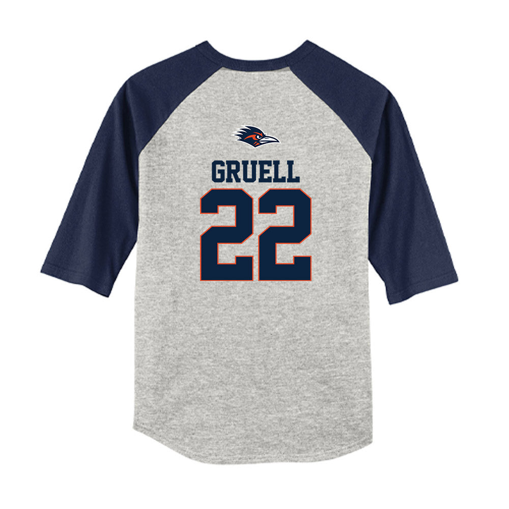 UTSA - NCAA Baseball : Garrett Gruell - USA Raglan Youth Raglan T-Shirt-1
