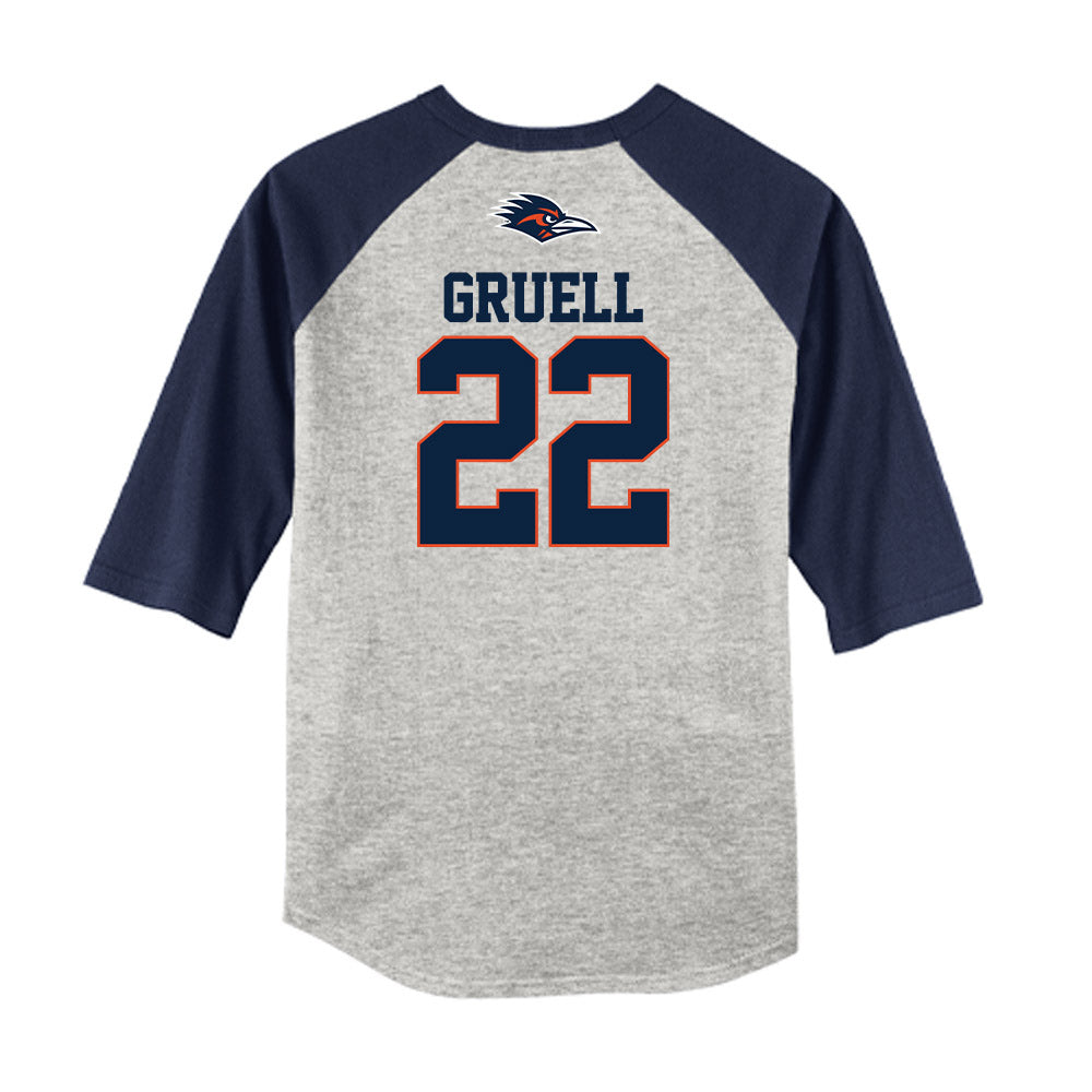UTSA - NCAA Baseball : Garrett Gruell - USA Raglan Raglan Shirt-1