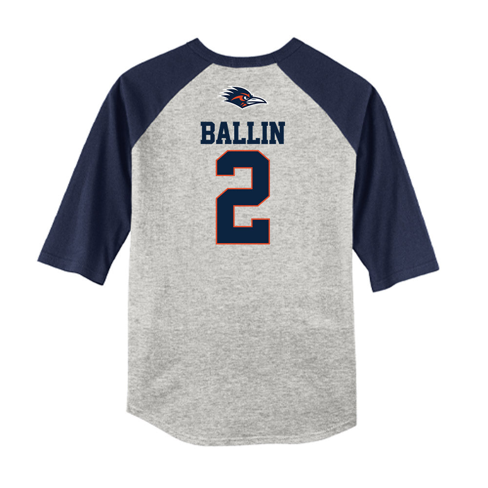 UTSA - NCAA Baseball : Jordan Ballin - USA Raglan Raglan Shirt-1