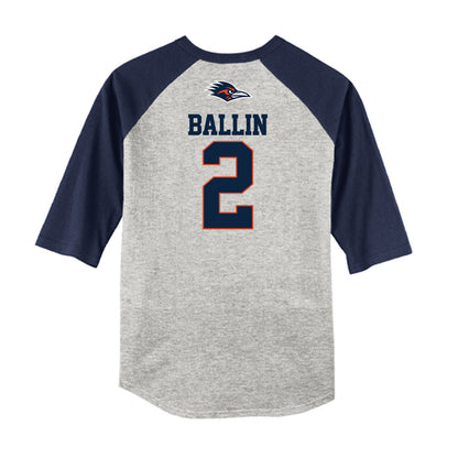 UTSA - NCAA Baseball : Jordan Ballin - USA Raglan Raglan Shirt-1