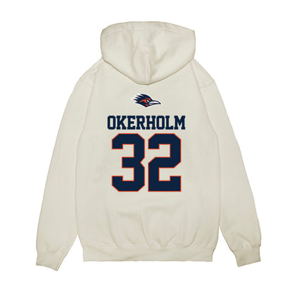 UTSA - NCAA Baseball : Christian Okerholm - USA Raglan Premium Hooded Sweatshirt-1