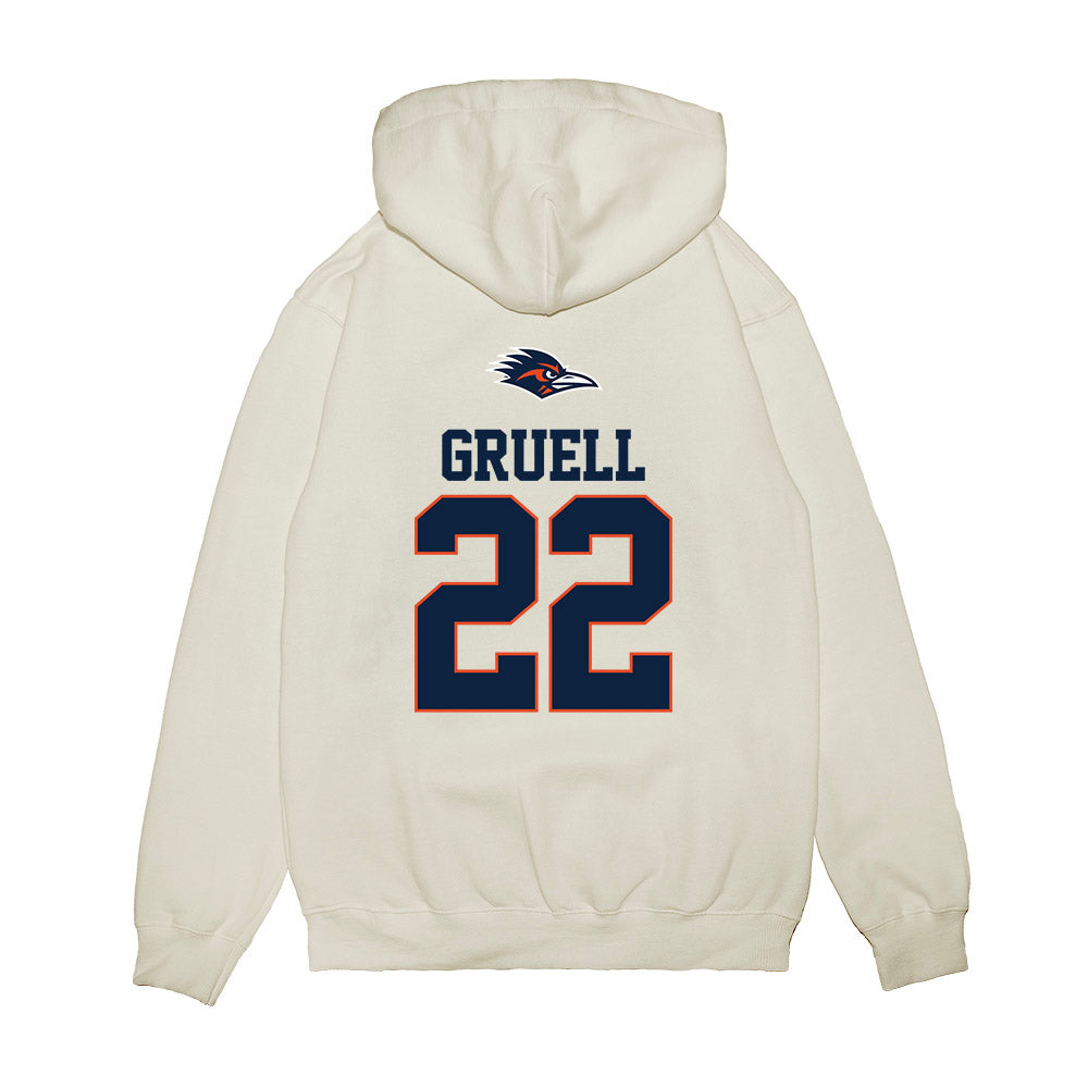 UTSA - NCAA Baseball : Garrett Gruell - USA Raglan Premium Hooded Sweatshirt-1