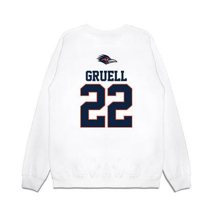 UTSA - NCAA Baseball : Garrett Gruell - USA Raglan Premium Crewneck Sweatshirt-1