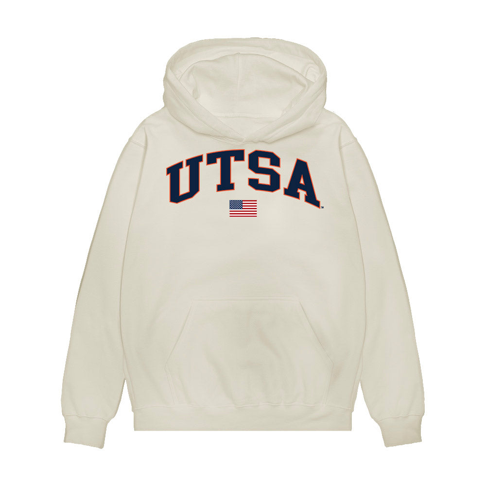UTSA - NCAA Baseball : Blayne Lyne - USA Raglan Premium Hooded Sweatshirt-0