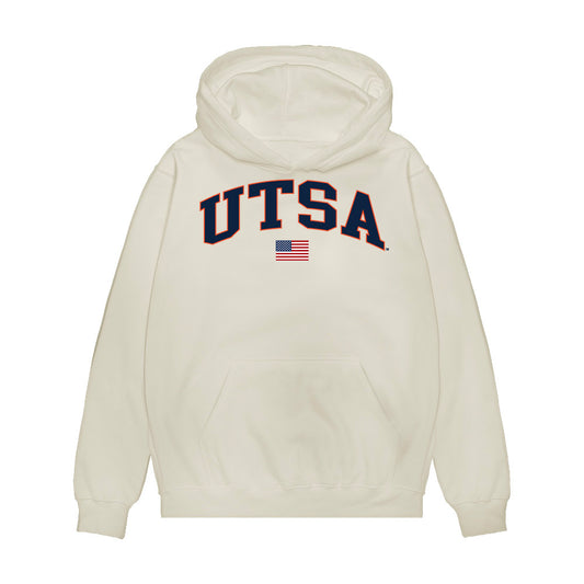 UTSA - NCAA Baseball : Christian Okerholm - USA Raglan Premium Hooded Sweatshirt-0