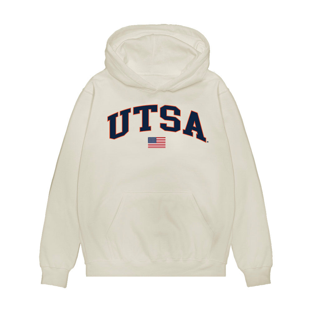 UTSA - NCAA Baseball : Christopher Gutierrez - USA Raglan Premium Hooded Sweatshirt-0