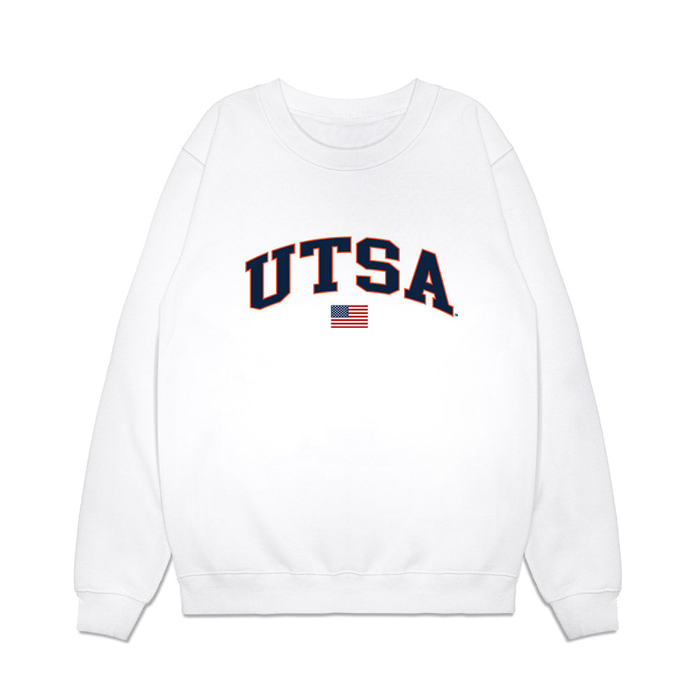 UTSA - NCAA Baseball : Sam Simmons - USA Raglan Premium Crewneck Sweatshirt-0