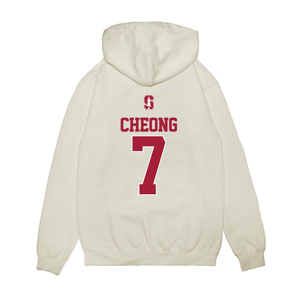 Stanford - NCAA Baseball : Philip Cheong - USA Raglan Premium Hooded Sweatshirt-1