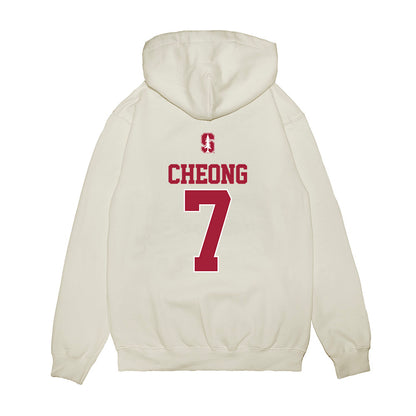Stanford - NCAA Baseball : Philip Cheong - USA Raglan Premium Hooded Sweatshirt-1