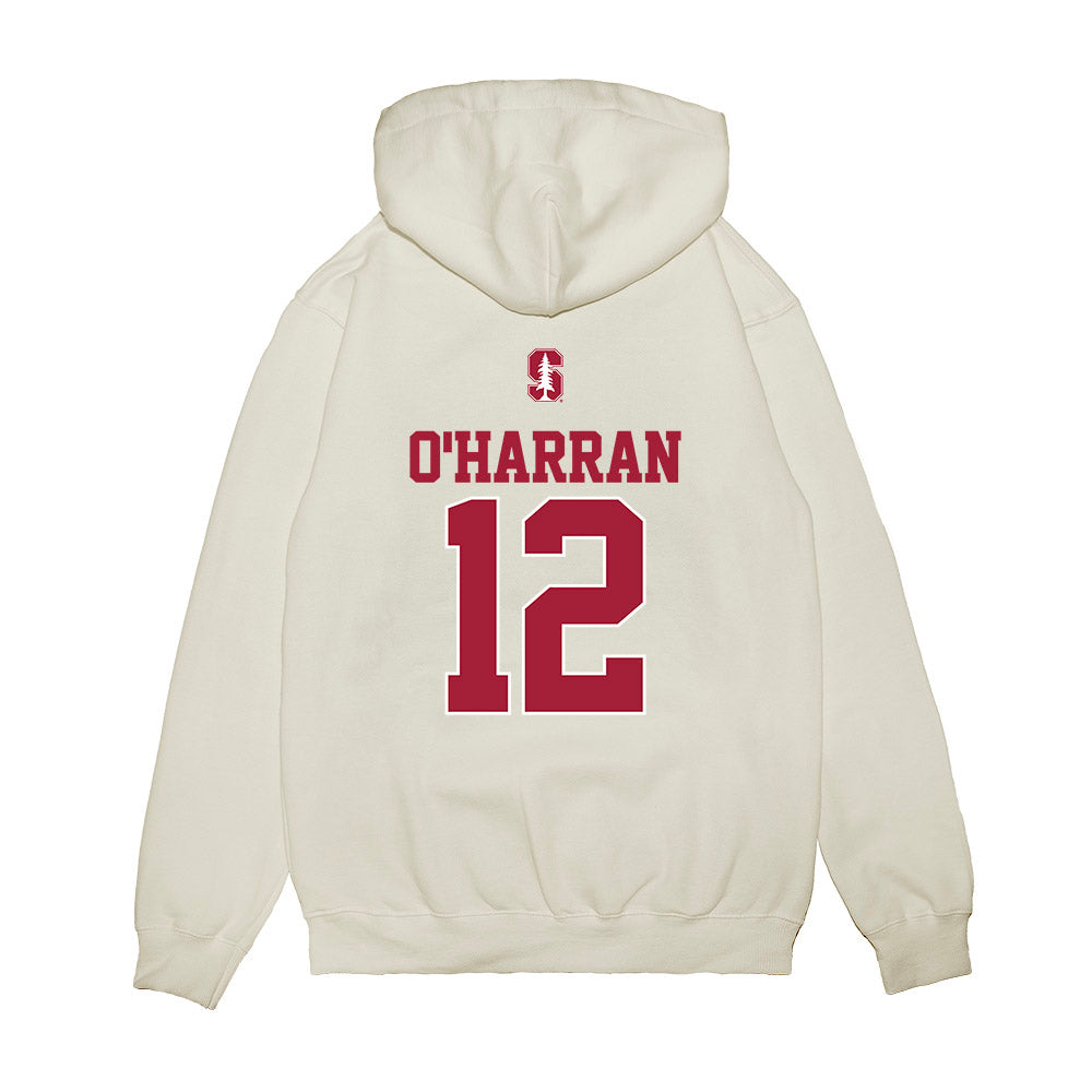 Stanford - NCAA Baseball : Toran O'Harran - USA Raglan Premium Hooded Sweatshirt-1